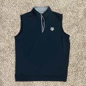 Men’s Medium Peter Millar Black Texas A&M Vest